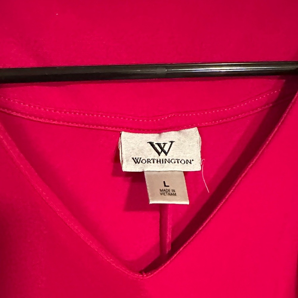 Worthington Vivid Pink Sleeveless Tank Top - Picture 2 of 4